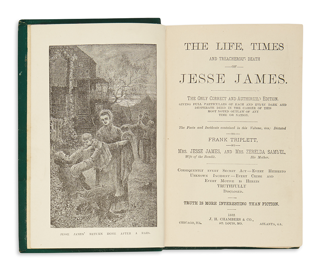 (CRIME.) Triplett, Frank. The Life, Times and Treacherous Death of Jesse James.